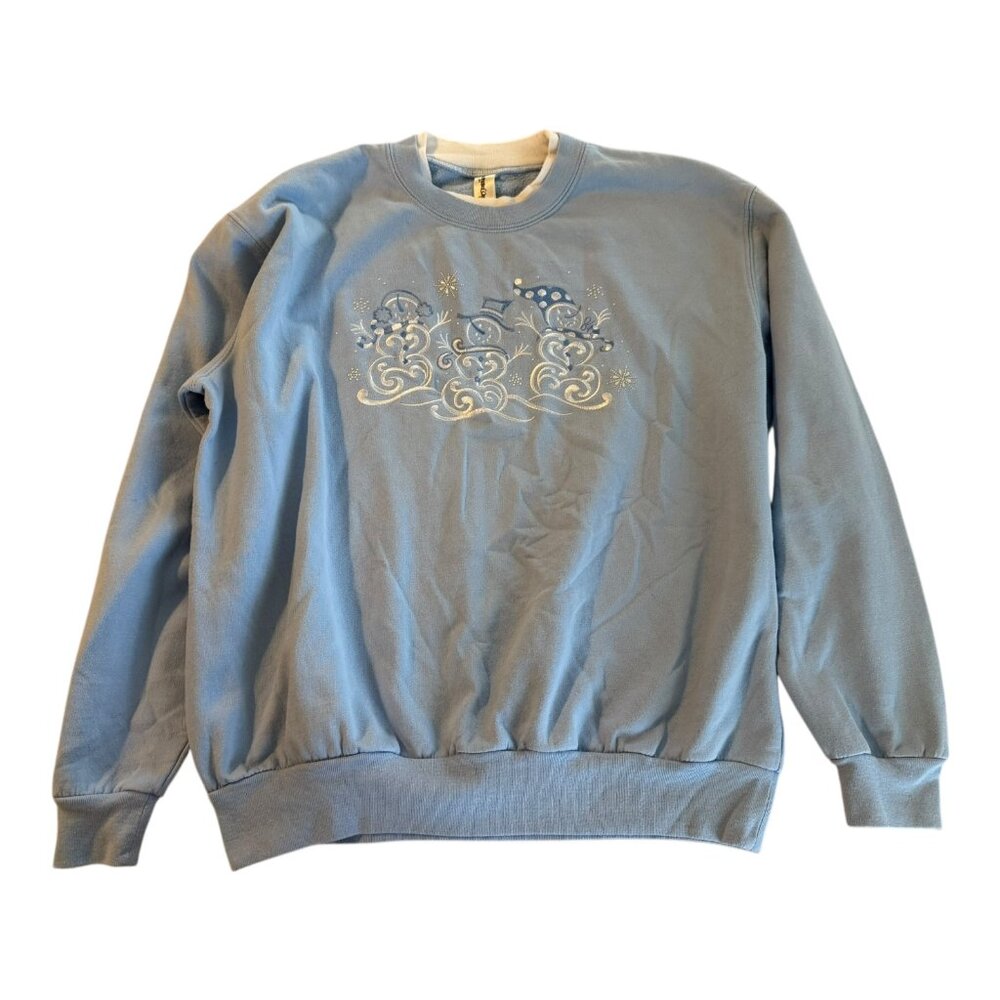 Vtg Decorated Originals 90s Winter Snowmen Crewneck Sweatshirt Women’s Large